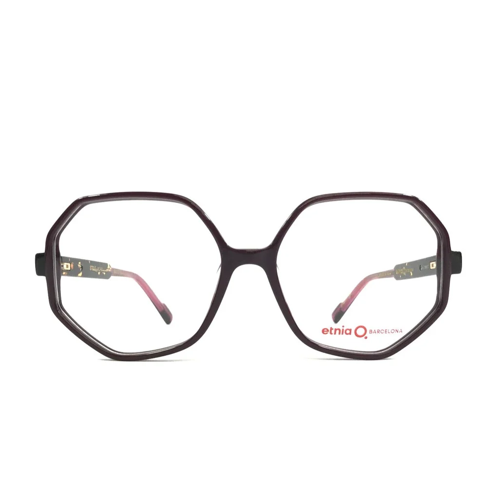 Etnia Barcelona Eyeglasses Frames STELE AUHV Purple Havana Full Rim 56-16-138